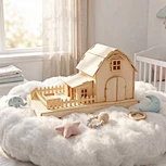 CUPUZ DIY  Farm Building 3D Paper Model Kit  Educational Farmhouse Puzzle Handmade Craft Toy for Kids & Adults
